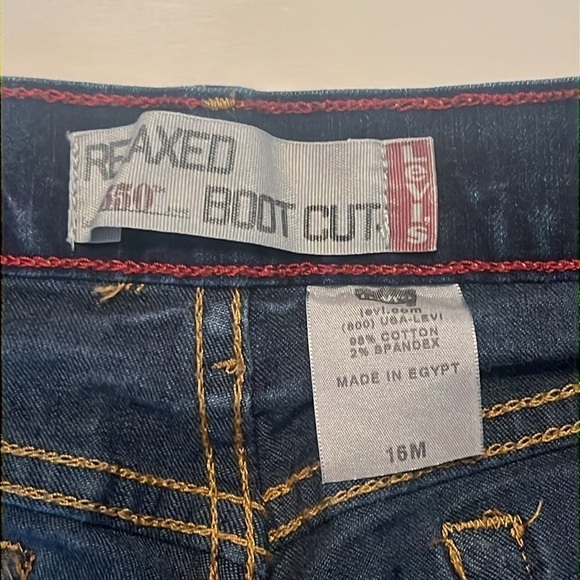 Levi's Women's 550 Relaxed Bootcut Blue Jeans Size 16M - Picture 7 of 8